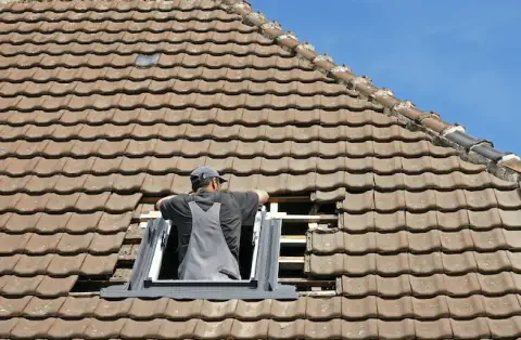 Pose de velux à Mazeray